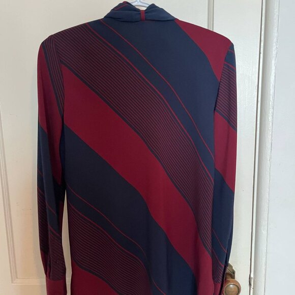 Tory Burch Blue and Red Long Sleeve - Picture 2 of 3